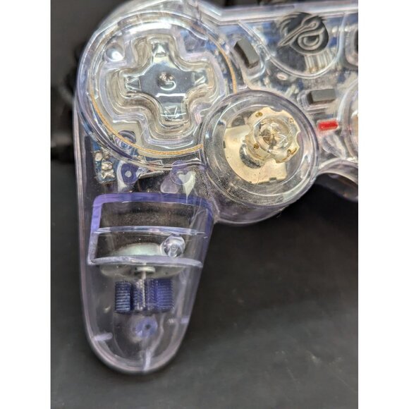 Pelican PL-659 Clear Wired PS2 Controller Rev061975 (04-08) Preowned Untested - Picture 3 of 8